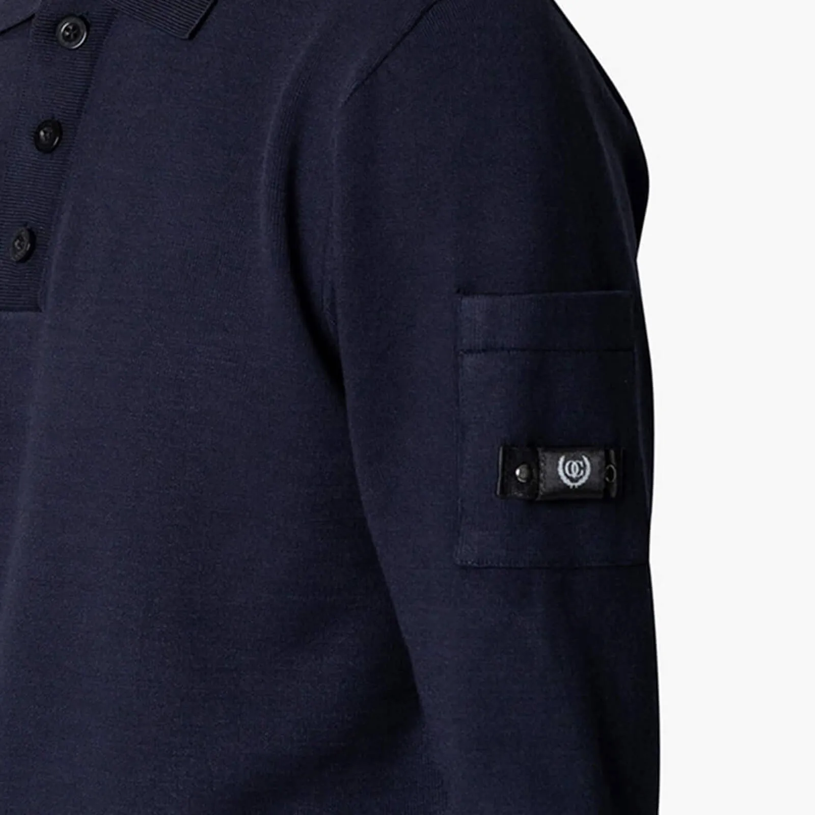 COUTEUX KNITTED BUTTON UP | NAVY