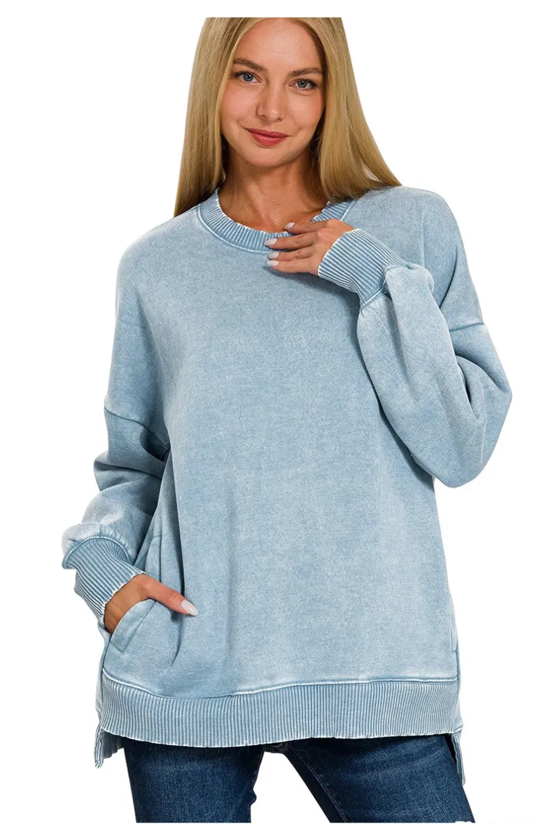 Cozy Up Sweatshirt Frosty Blue