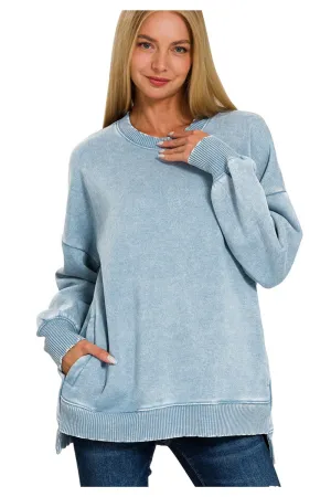 Cozy Up Sweatshirt Frosty Blue