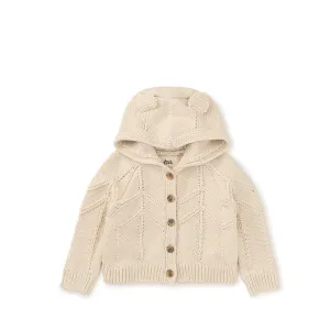Creature Comfort Baby Hooded Sweater - Oatmeal