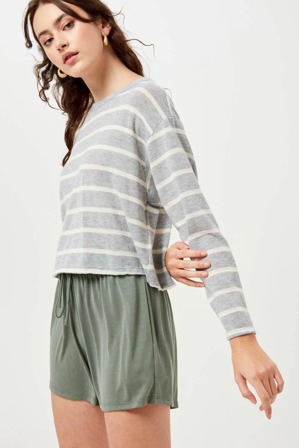 CROPPED STRIPED TOP