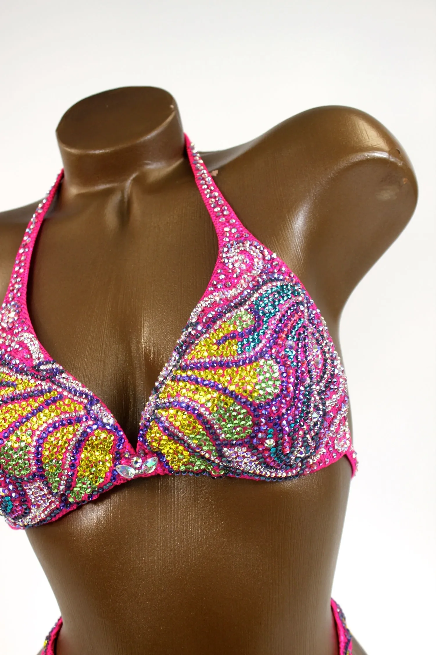 Crystal Butterfly Figure Competition Suit