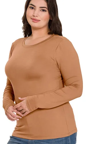 Curvy- Basic Long Sleeve
