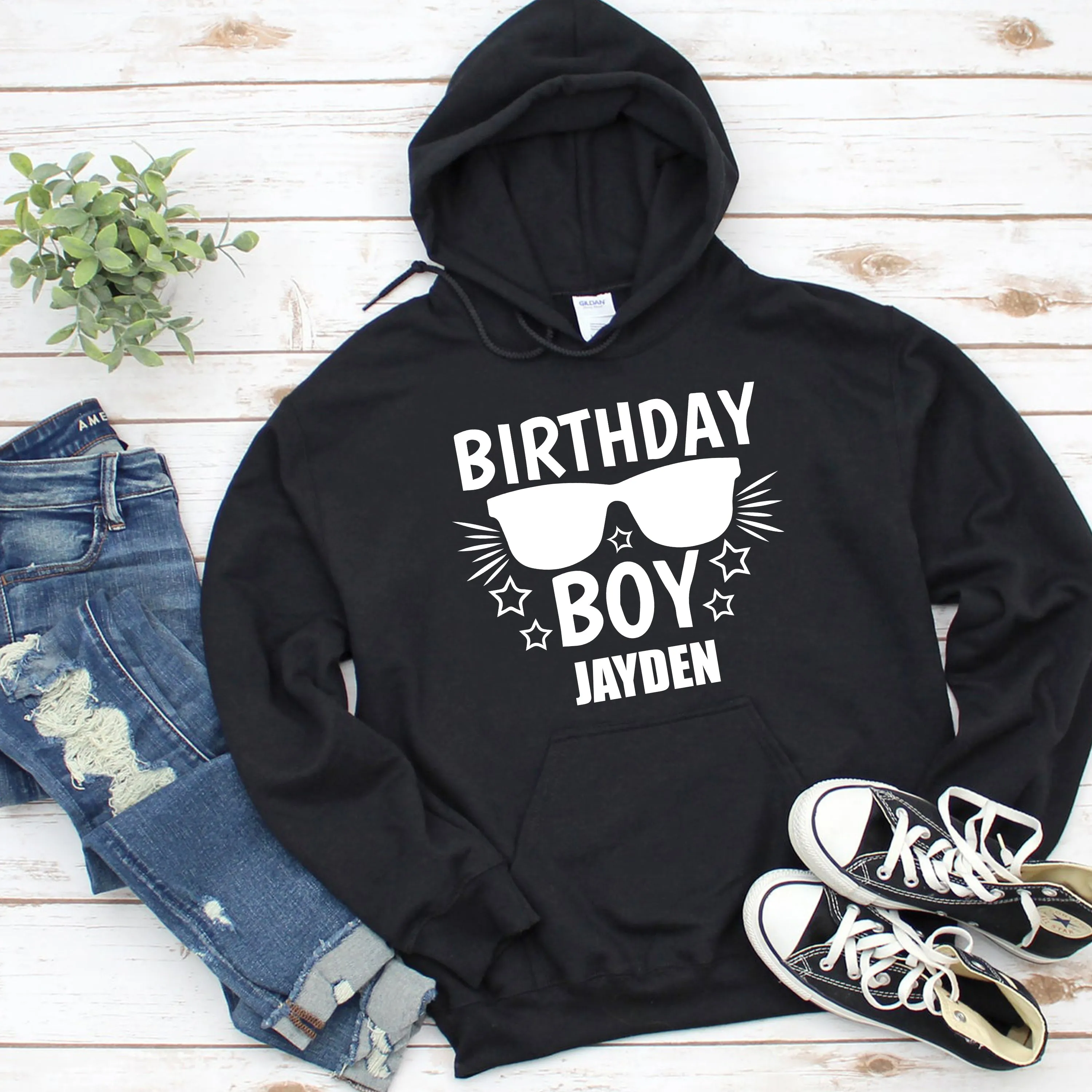 Custom Birthday Boy Hoodie | Personalised Boys Hoodie