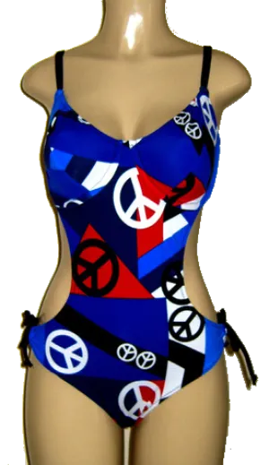 Cutaway Cutout Side Underwire Monokini Swimsuit