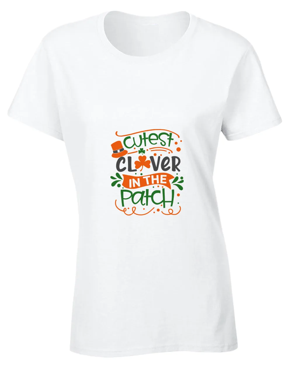Cutest clever in the patch t-shirt women st patrick's day t-shirt