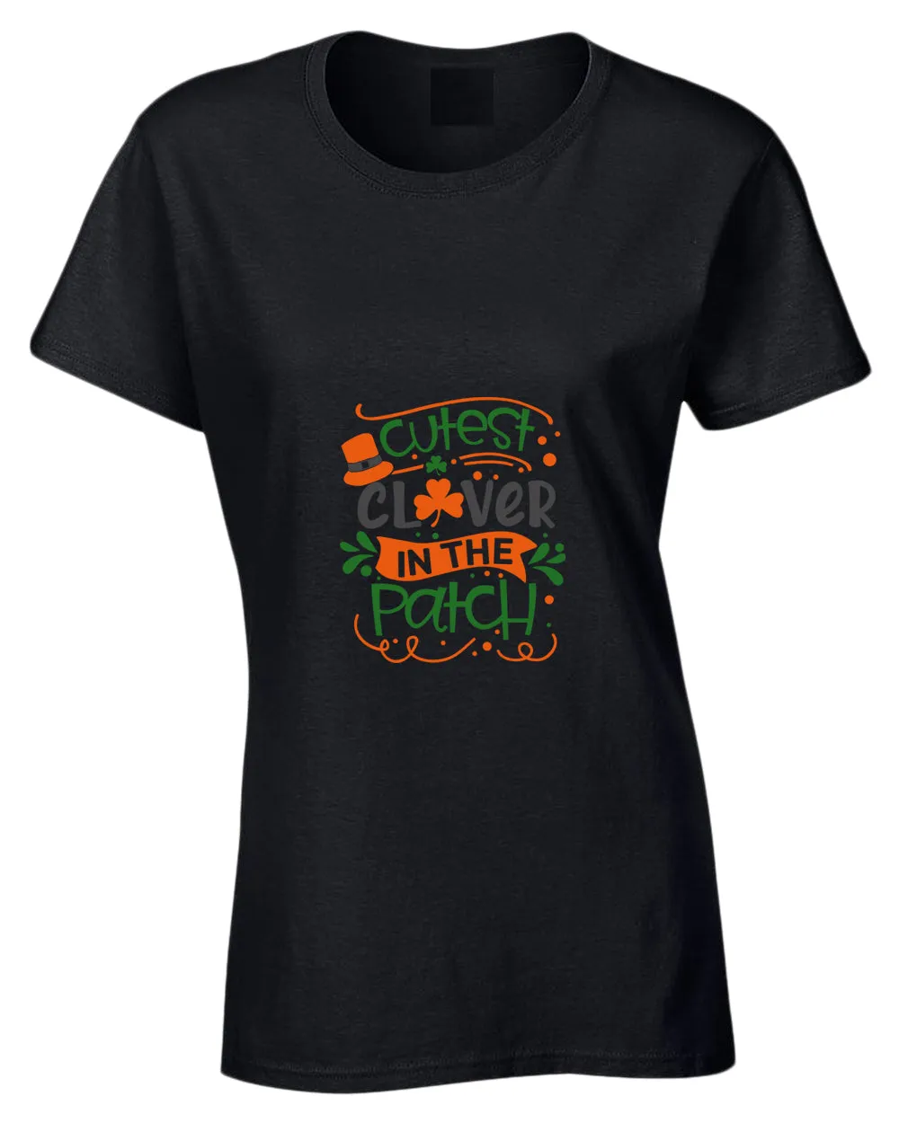 Cutest clever in the patch t-shirt women st patrick's day t-shirt