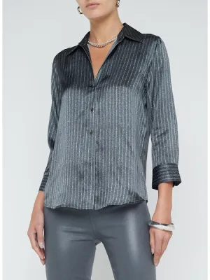 Dani 3/4 Sleeve Stripe Blouse