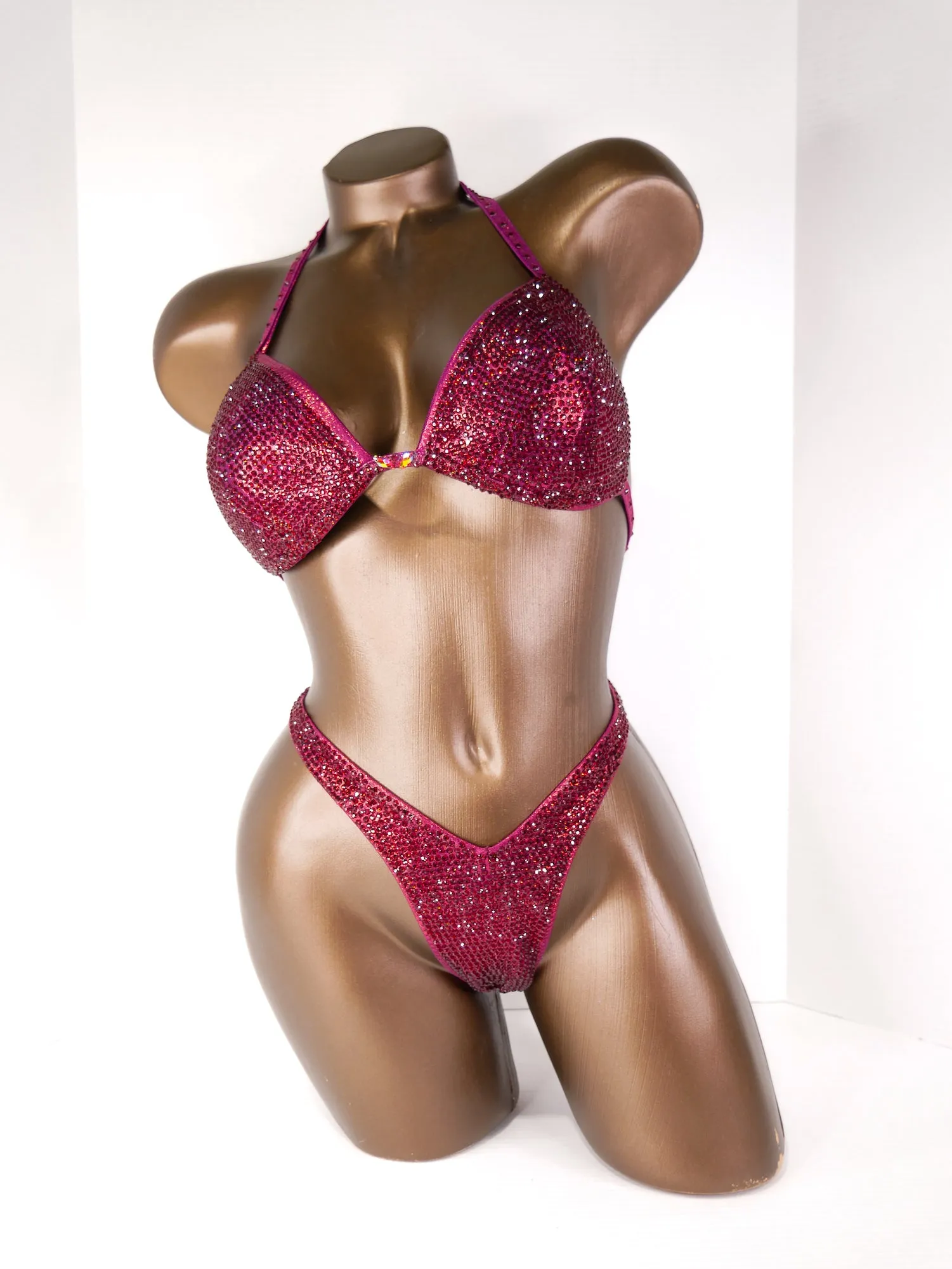 Deep Red Metallic Wellness Suit