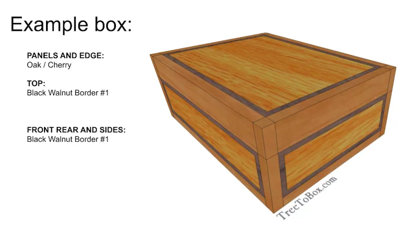 Design a panel and edge box (Base price shown)