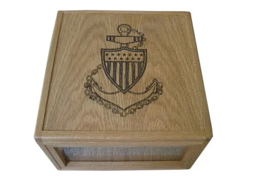 Design your Coast Guard Hat Display Box Here (Base price shown)