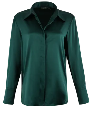 Diomi Classic Silk Button Down Top