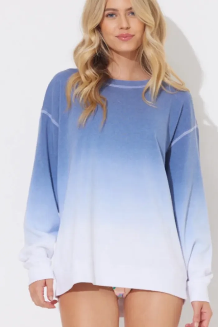 Dip Dye Burnout Sweatshirt