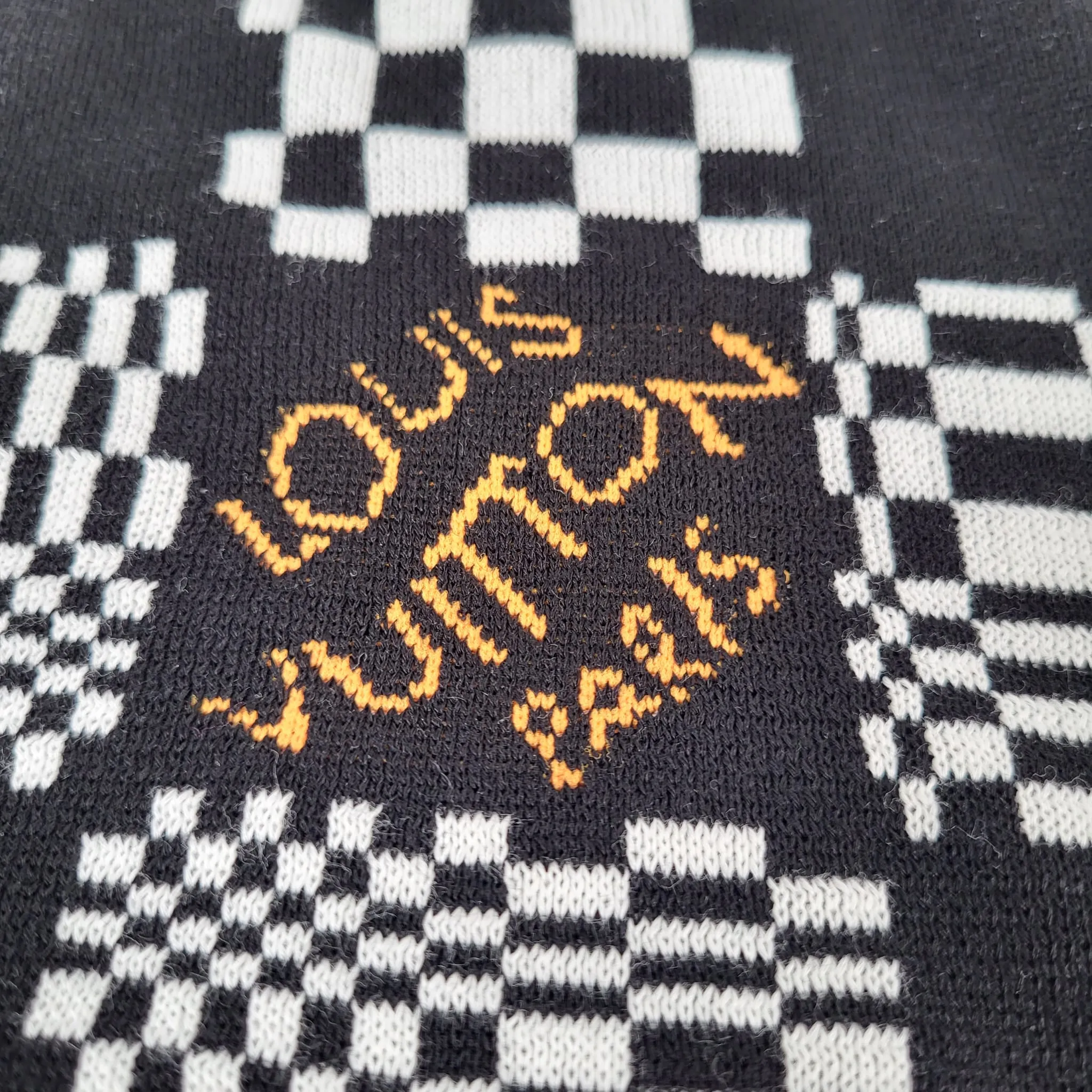 Distorted Damier Crewneck
