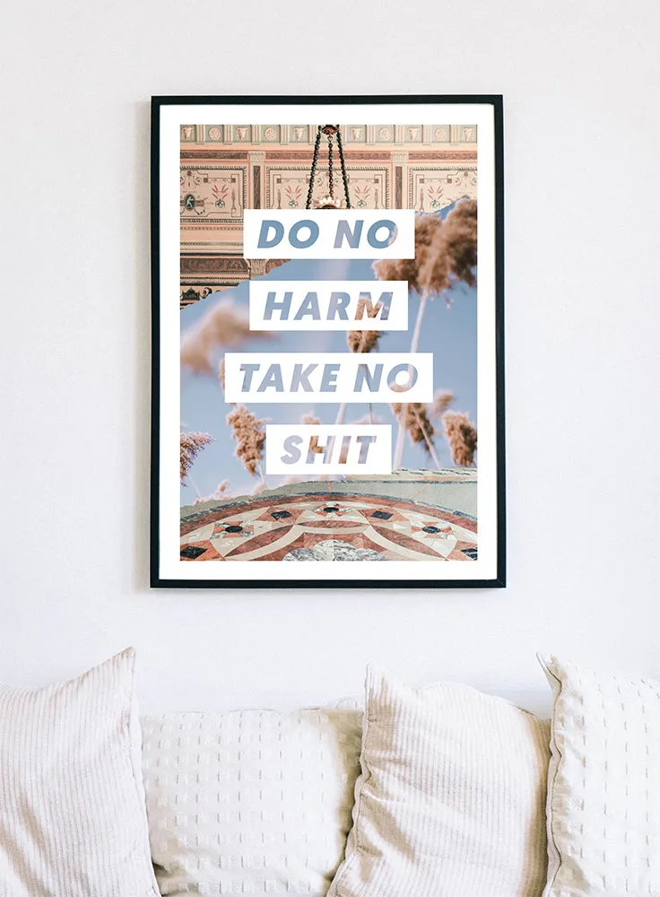 Do No Harm, Take No Shit Wall Art