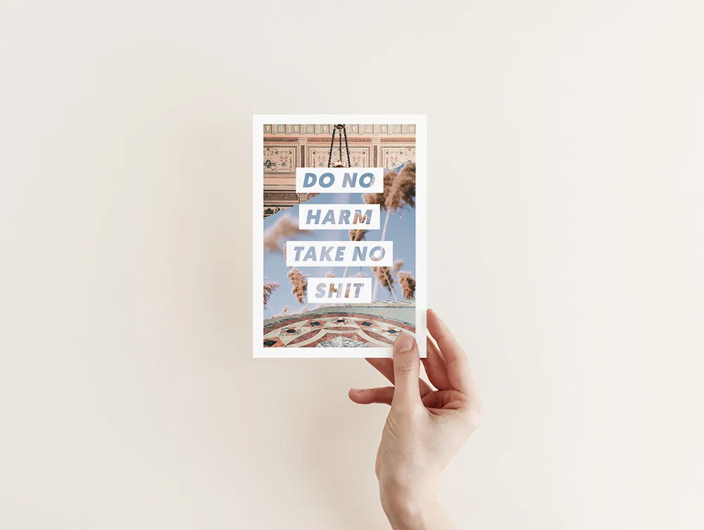 Do No Harm, Take No Shit Wall Art