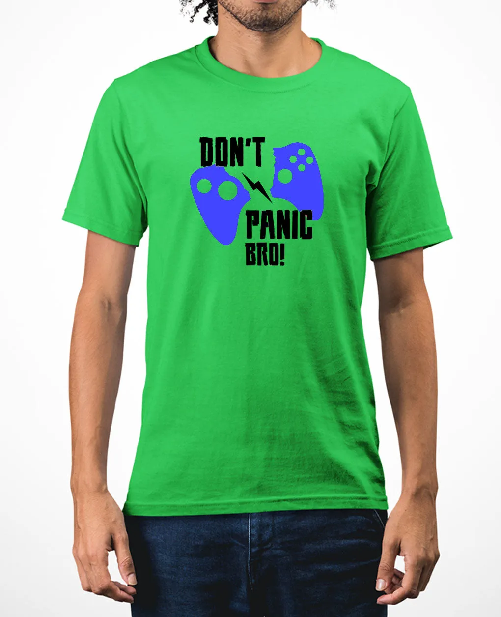 Don't panic bro geek t-shirt funny gaming t-shirt