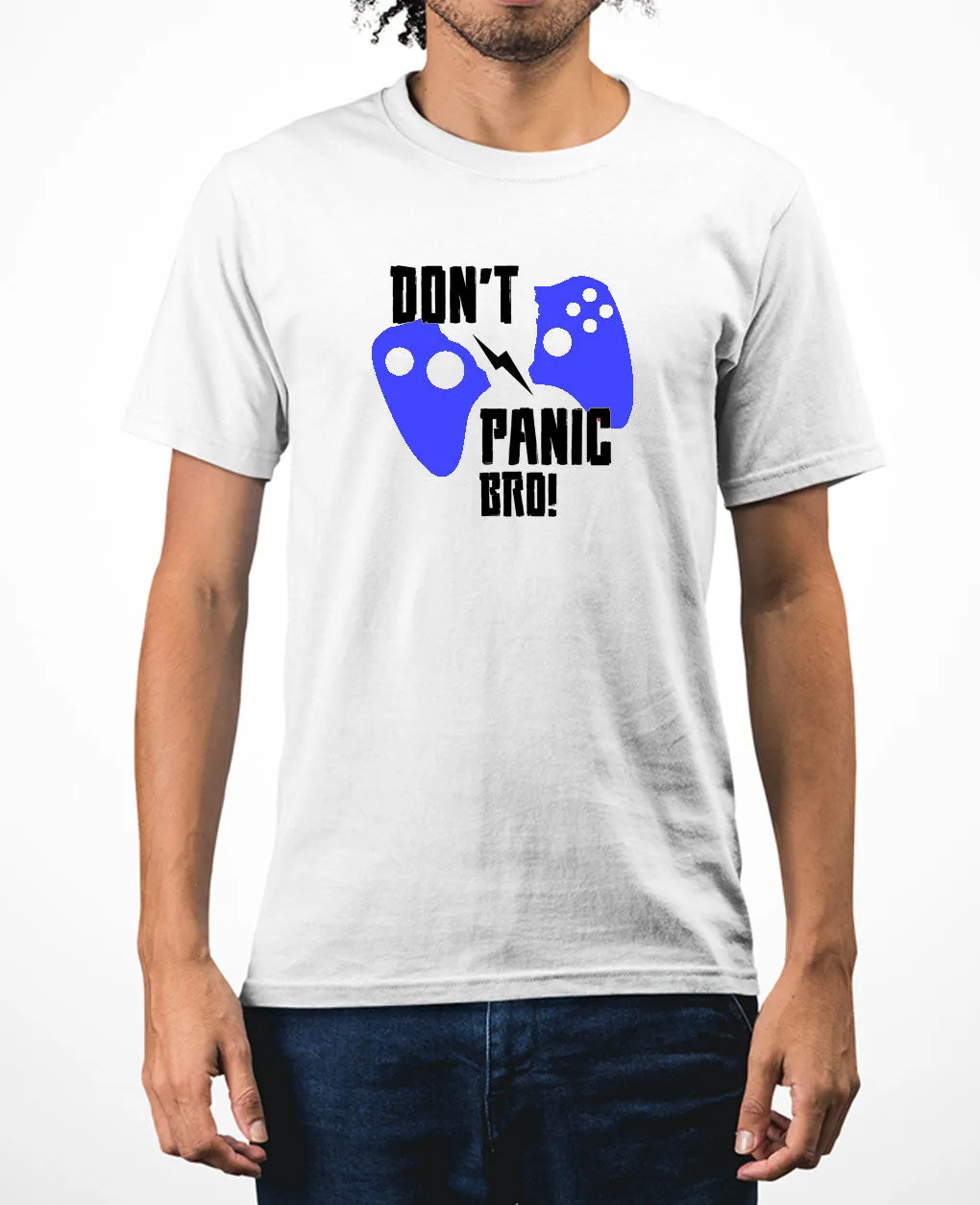 Don't panic bro geek t-shirt funny gaming t-shirt