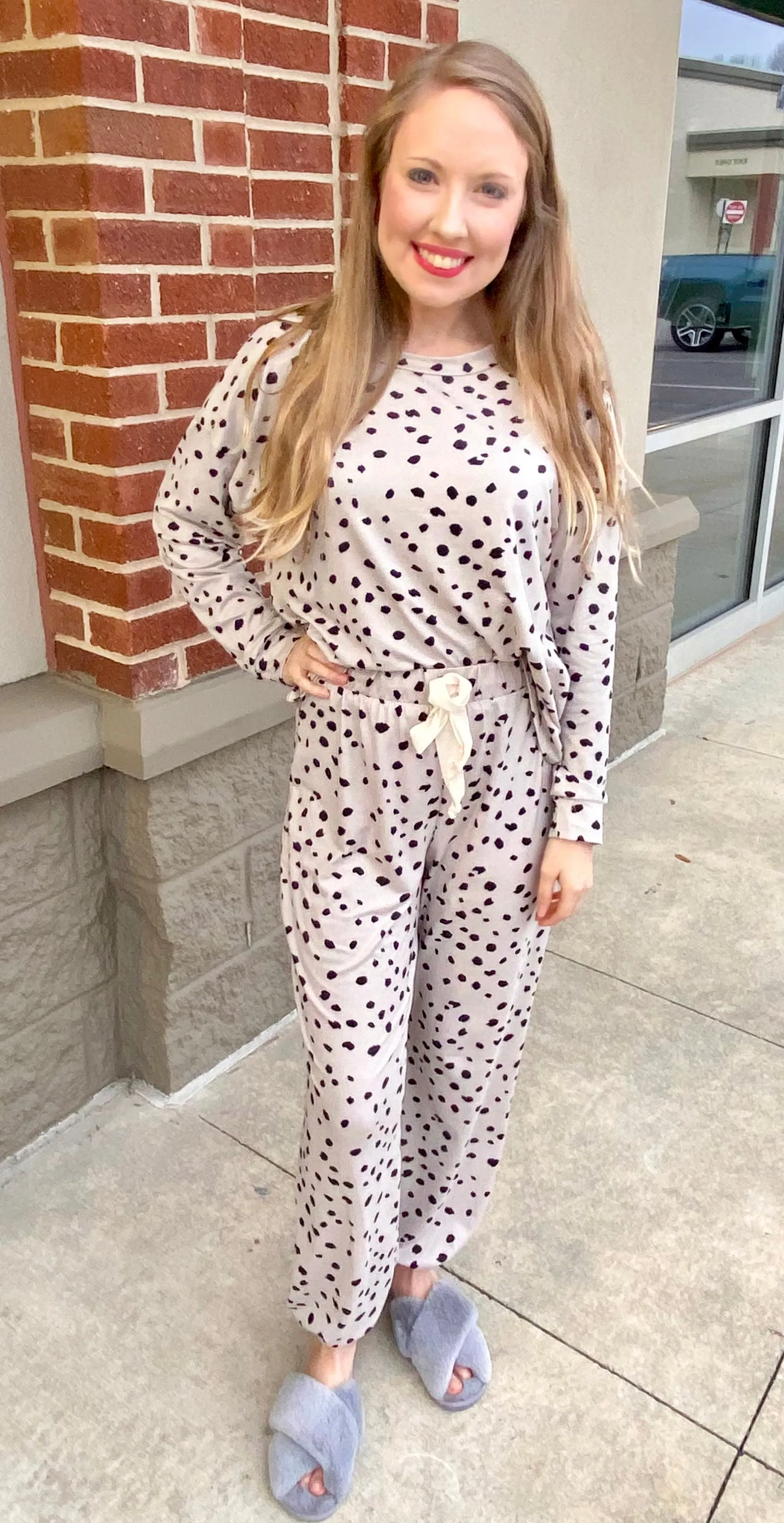 Dotted Pajama Top