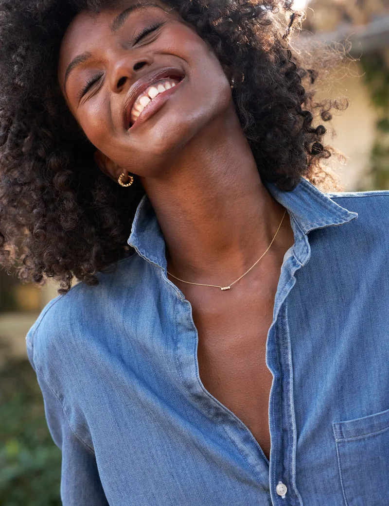Eileen Relaxed Button-Up - Vintage Stonewashed Indigo