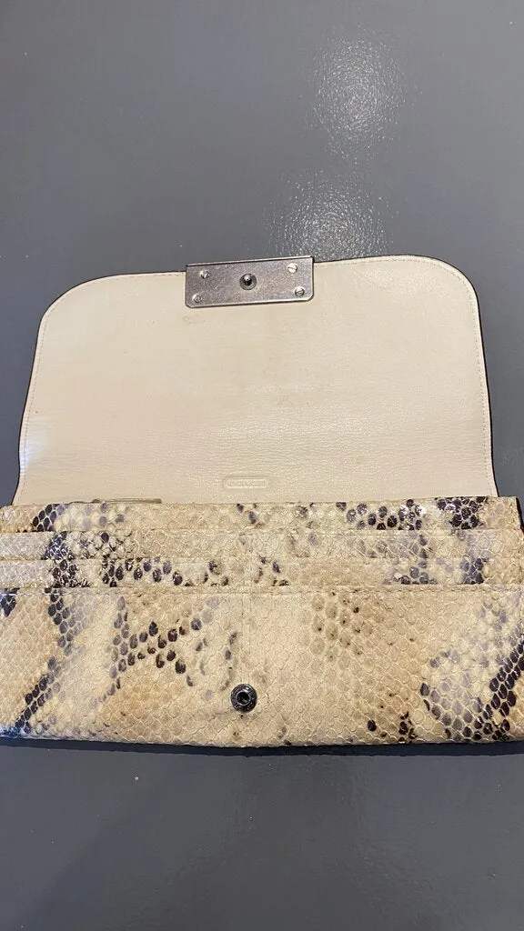 Embossed Long Bifold Wallet
