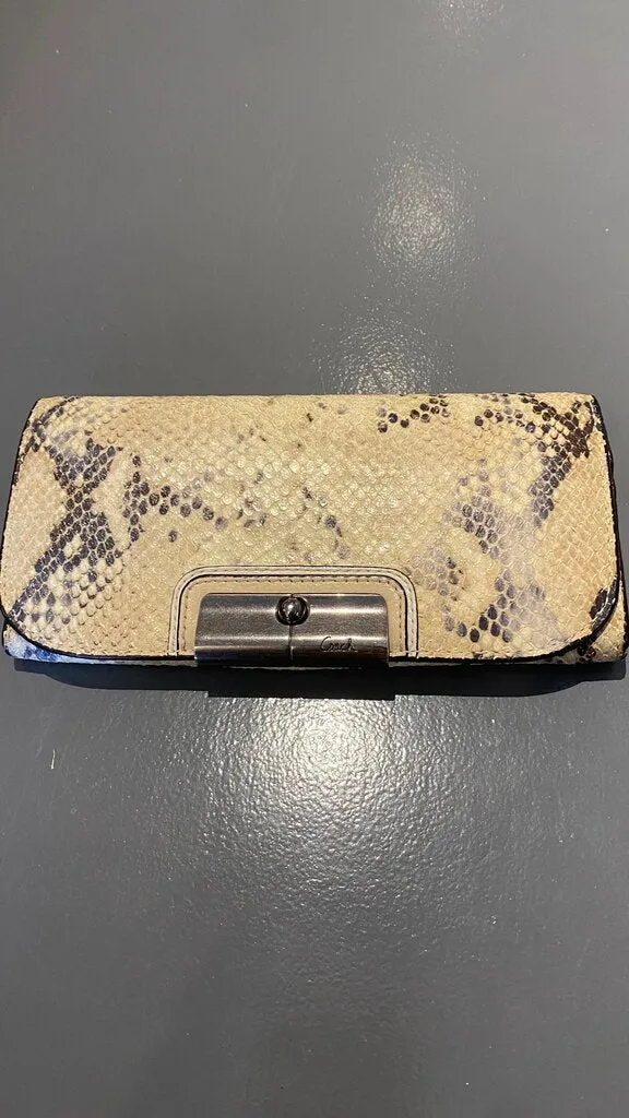 Embossed Long Bifold Wallet
