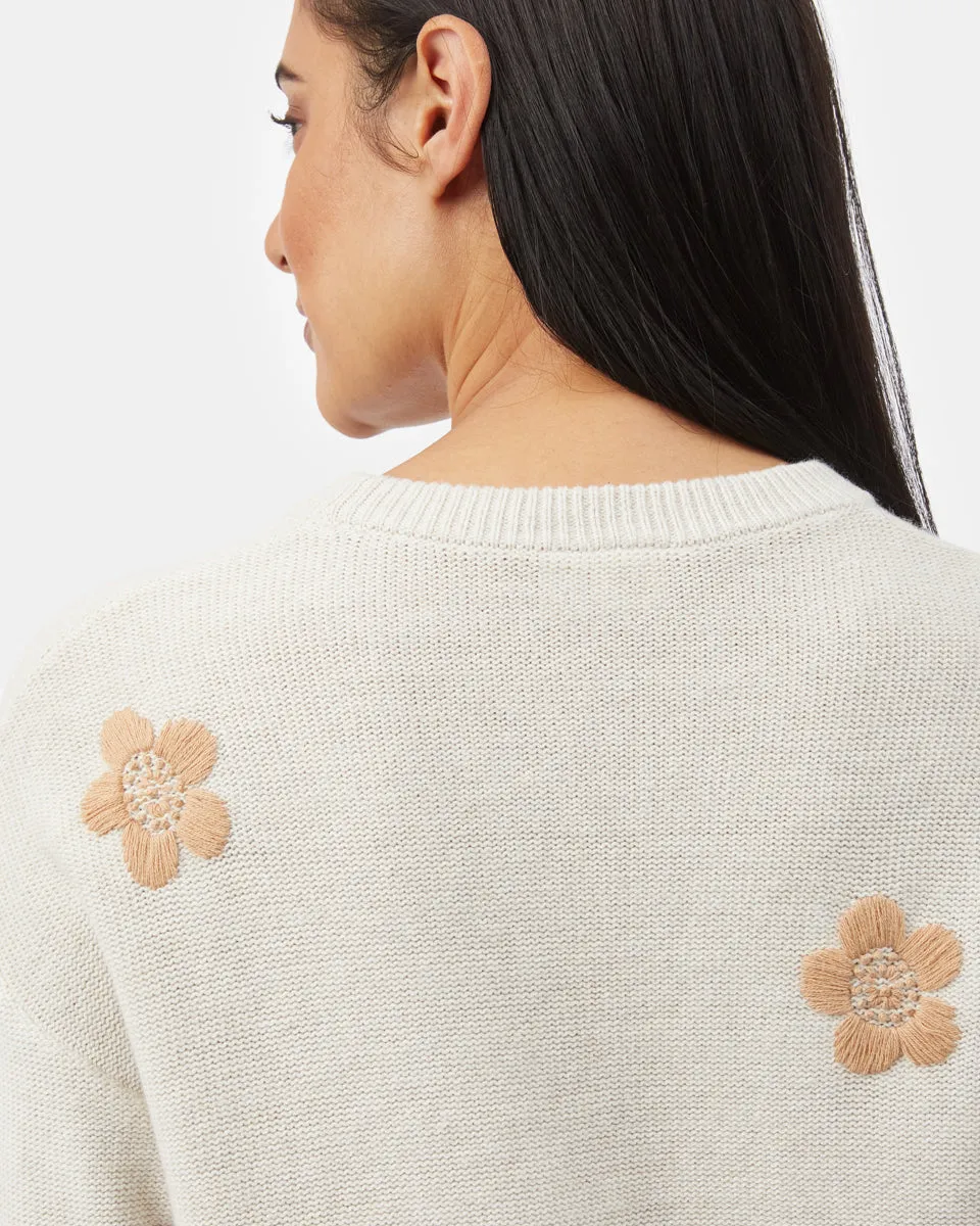 Embroidered Crew Sweater
