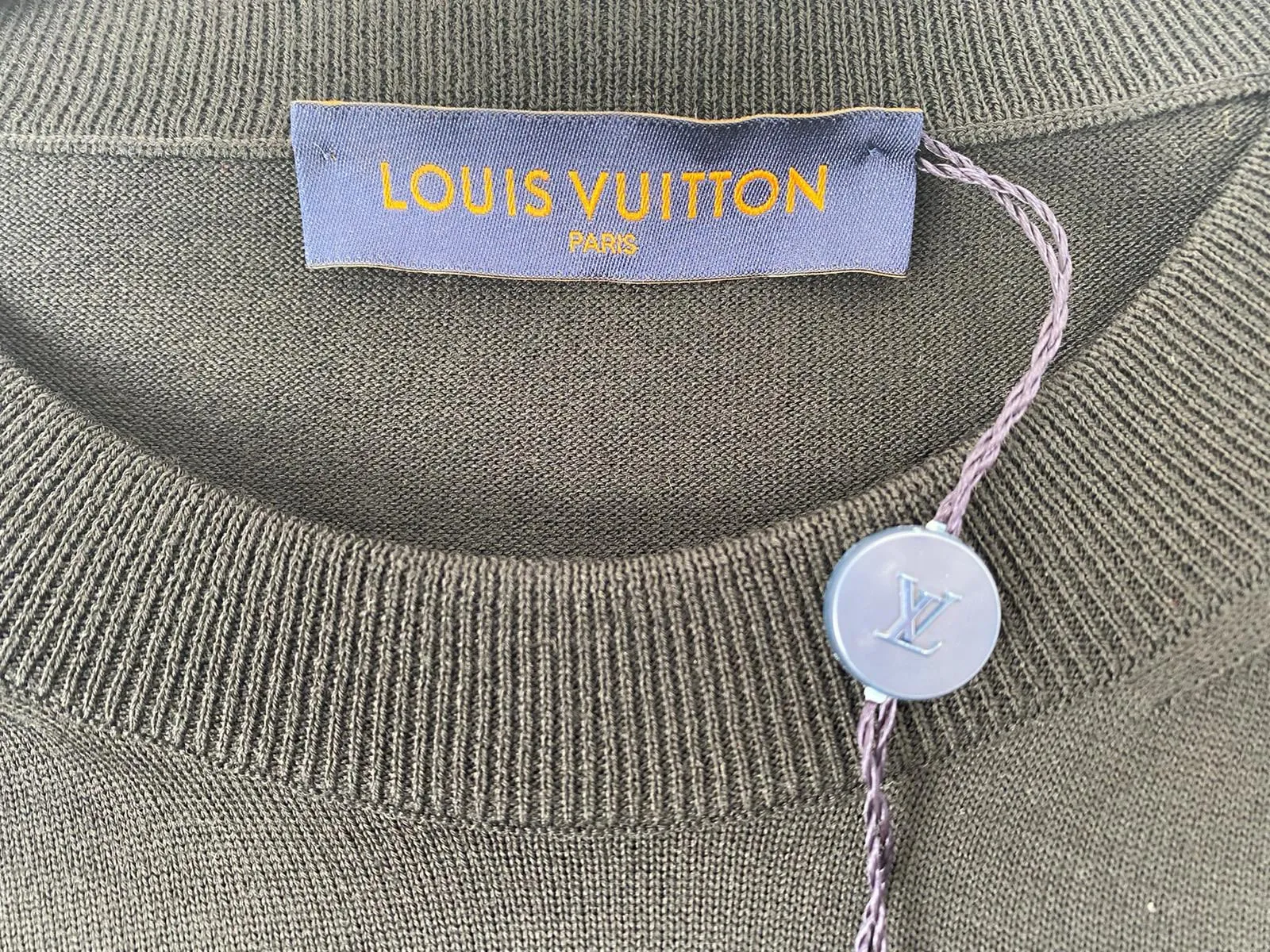 Embroidered Multi Logo Crewneck