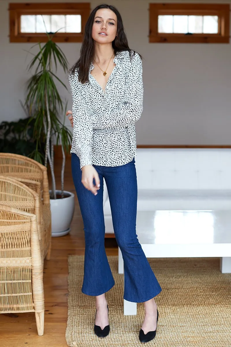 Emerson Fry Emerson Ribbons Blouse Black   White Cheetah