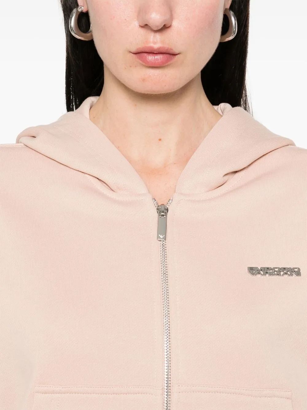 Emporio Armani Cotton Zipped Hoodie
