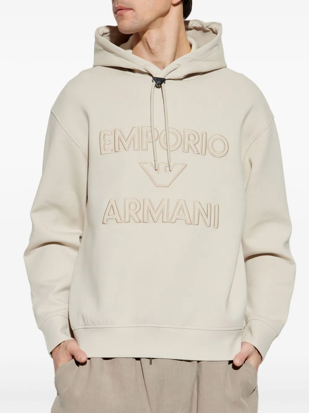 Emporio Armani Logo Cotton Hoodie
