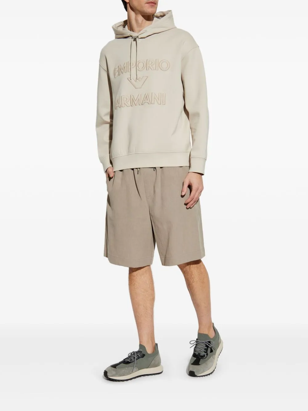 Emporio Armani Logo Cotton Hoodie