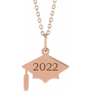 Engravable Graduation Cap 16-18" Necklace or Pendant 87765