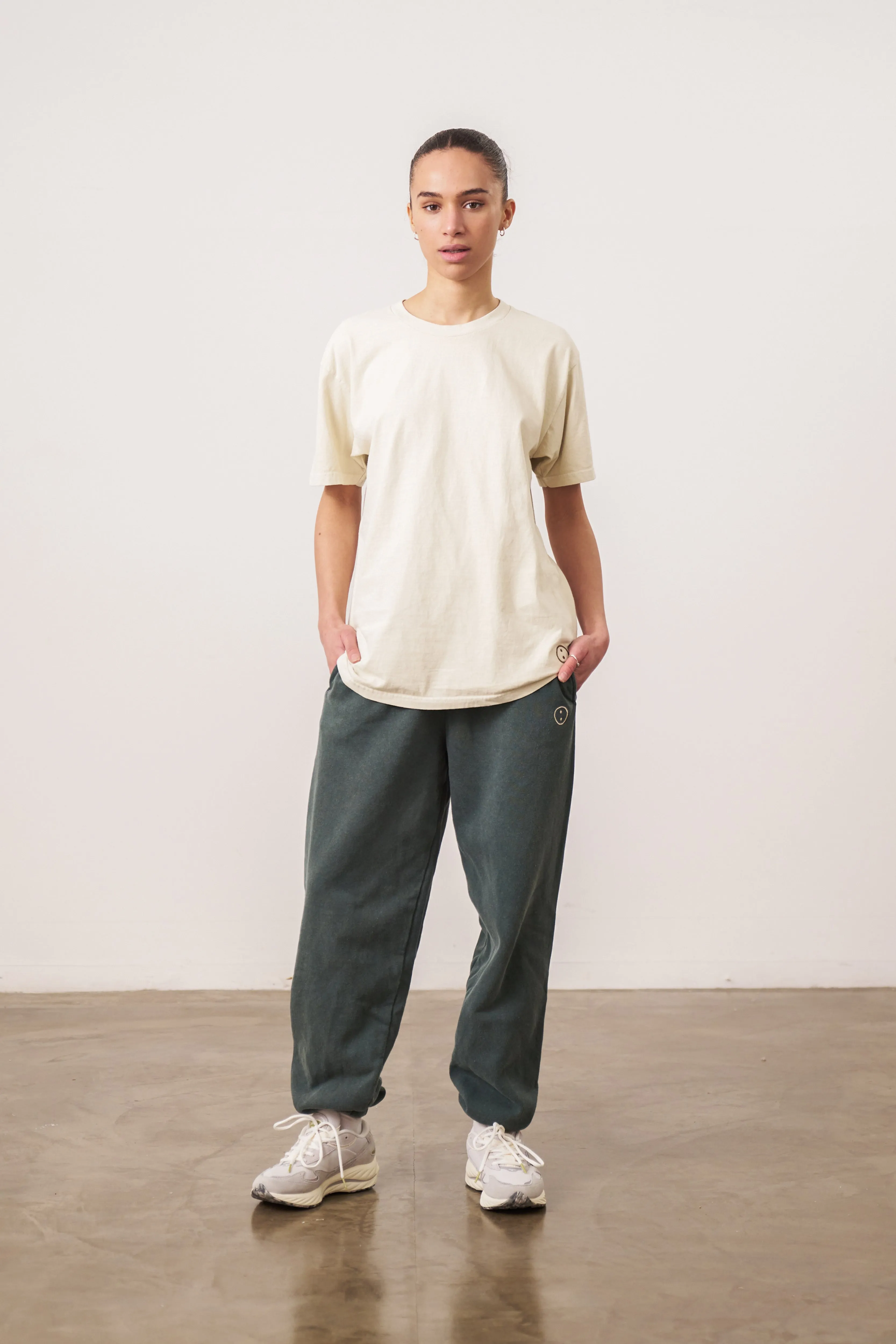 Essentials Vintage Washed Tee - Ivory