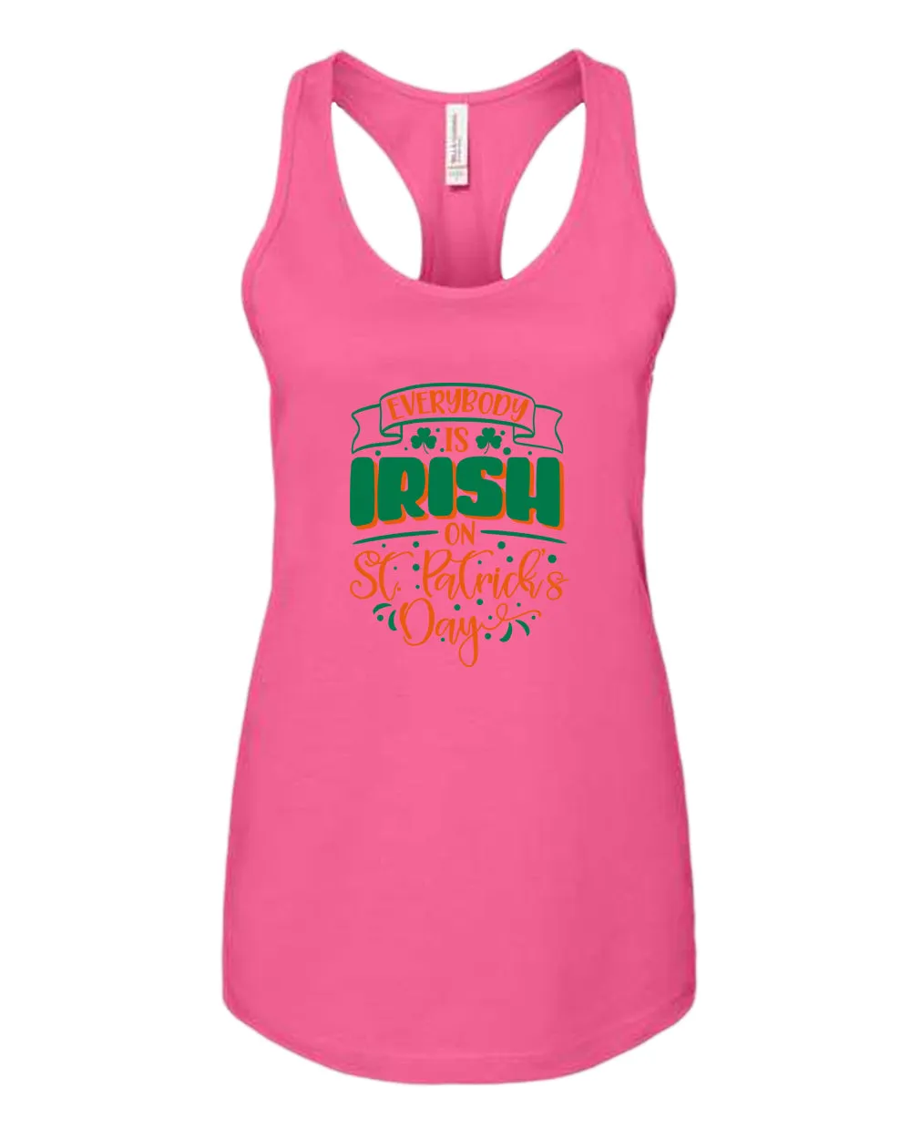 Everybody is Irish on St Patrick's day tank top women racerback st patrick's day tank top