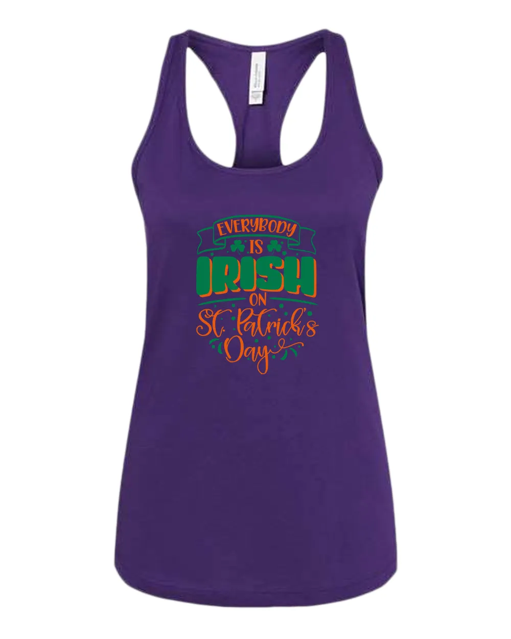 Everybody is Irish on St Patrick's day tank top women racerback st patrick's day tank top