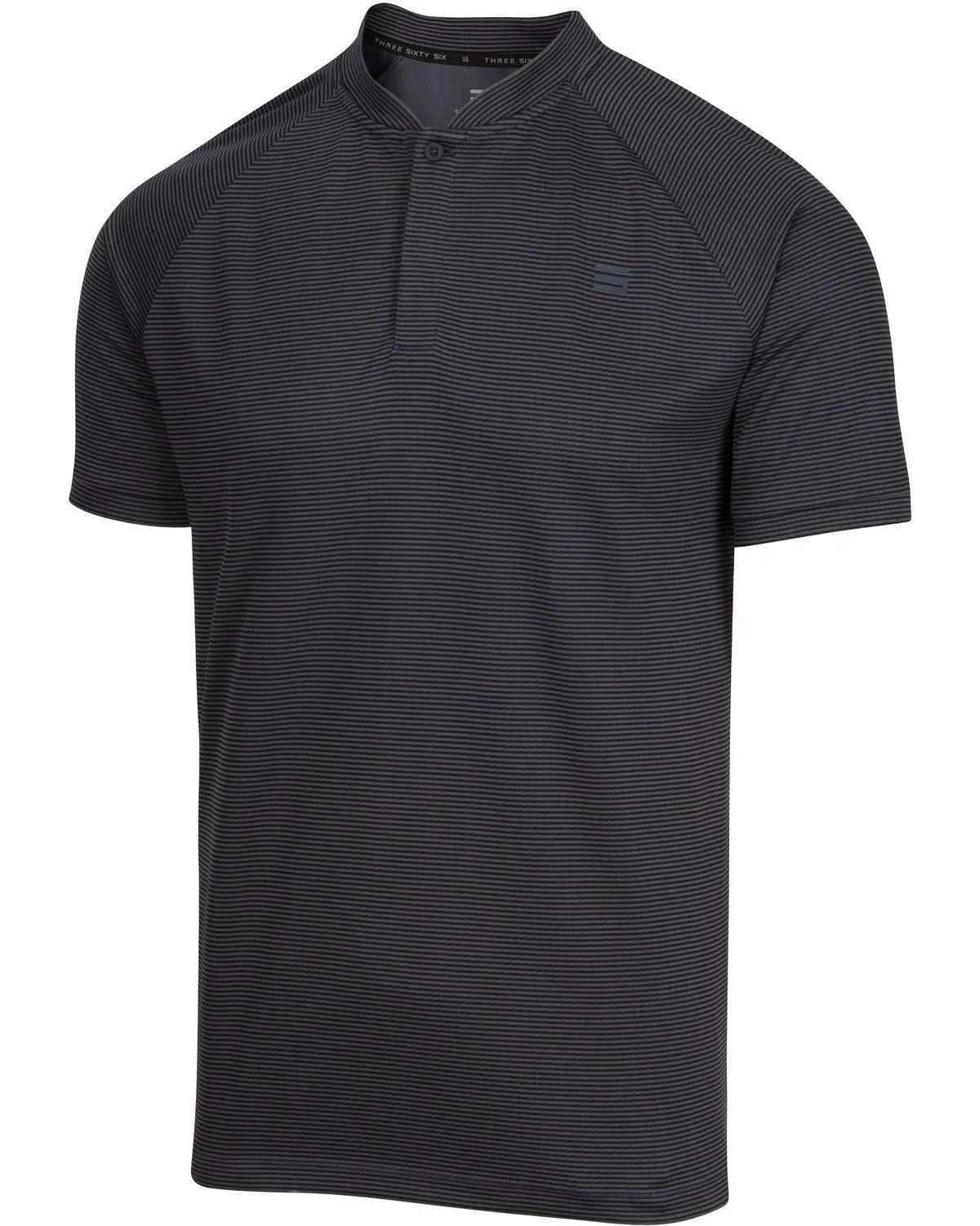 Extreme Deal - Men's Thin-Striped Collarless Golf Polos