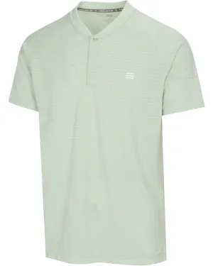 EXTREME DEAL - MEN'S THIN-STRIPED COLLARLESS GOLF POLOS
