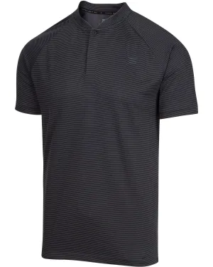 Extreme Deal - Men's Thin-Striped Collarless Golf Polos