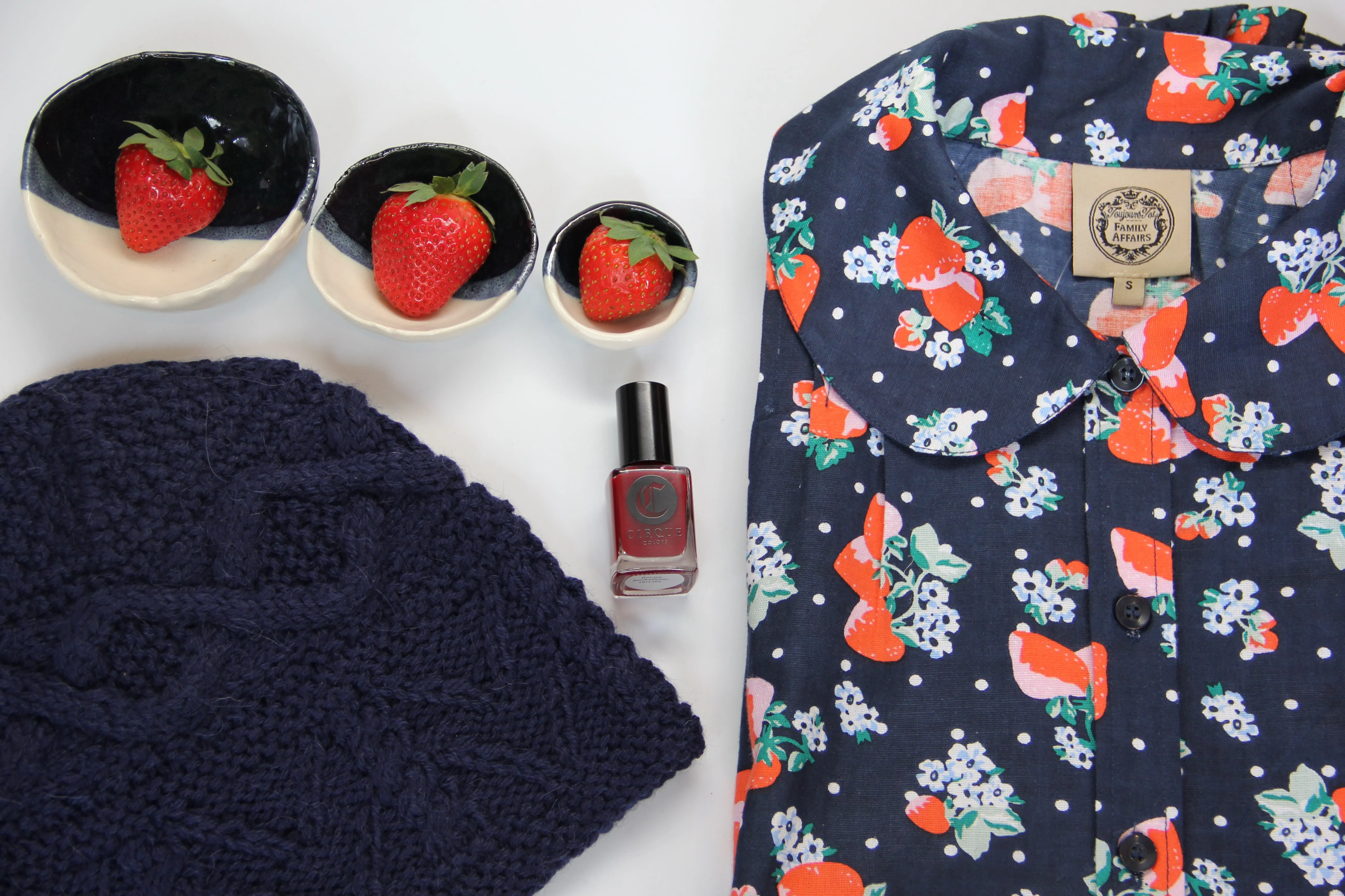 Family Affairs Baguette Strawberry Fields Shirt