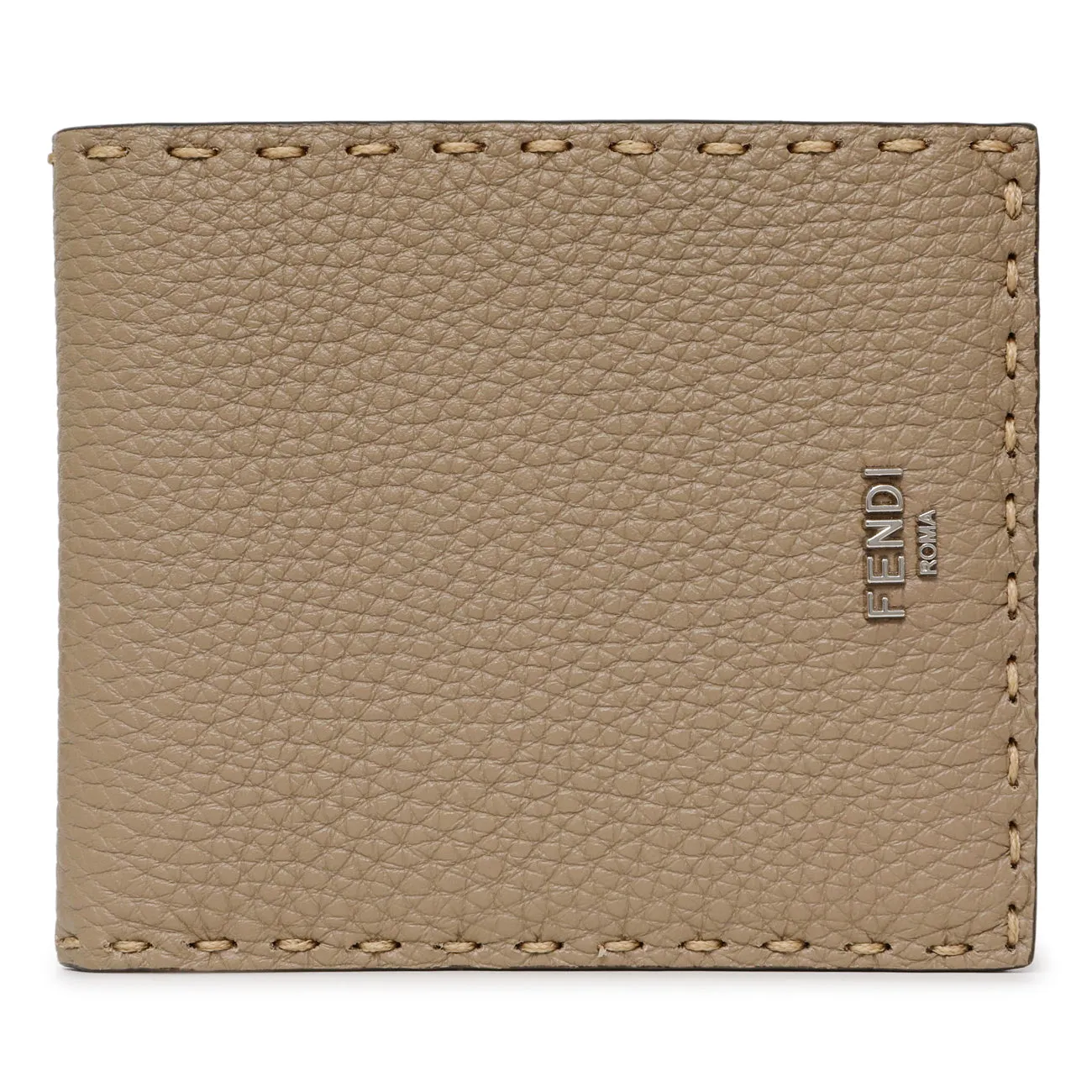 Fendi Taupe Selleria Bifold Wallet