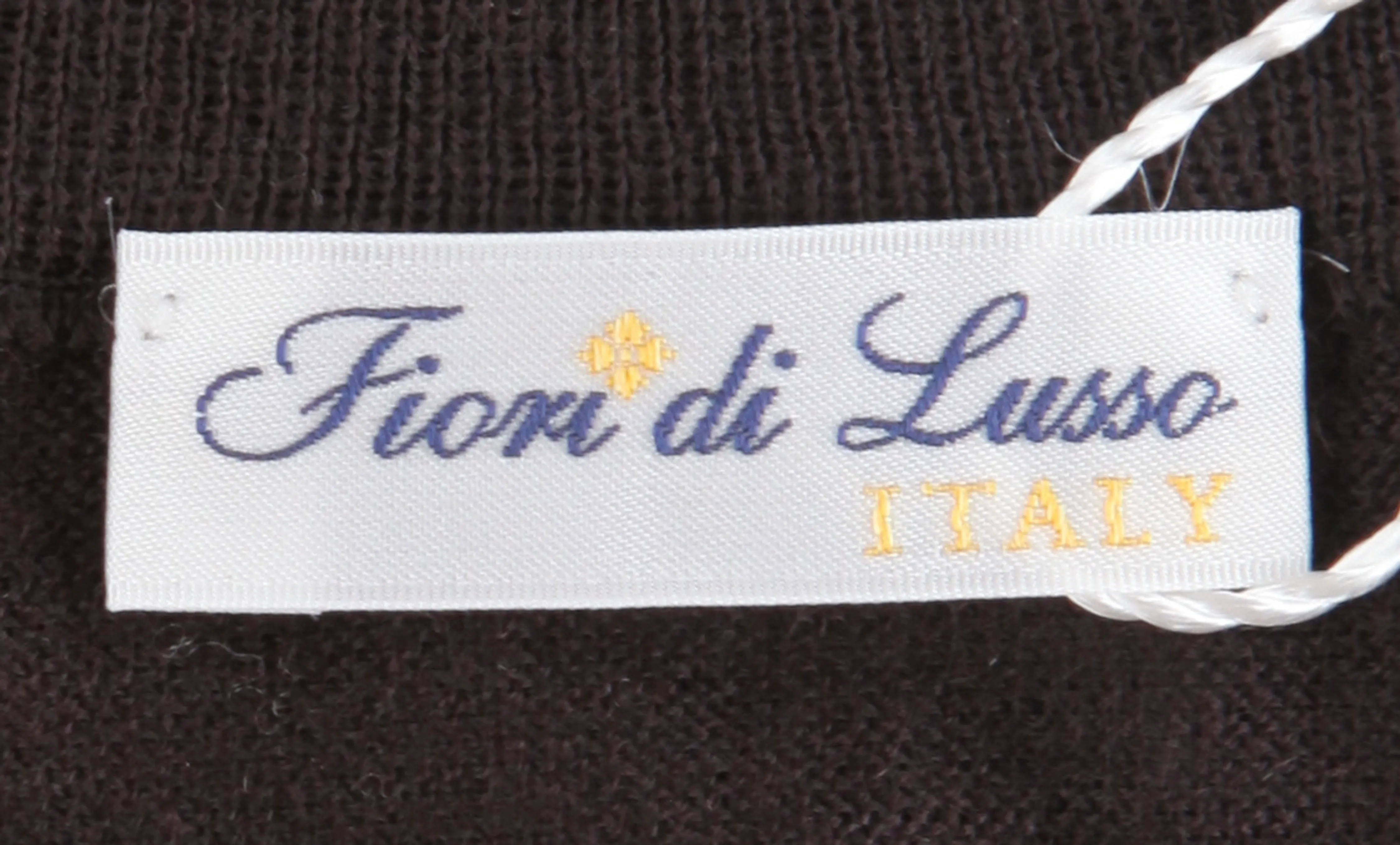Fiori Di Lusso Dark Brown Crewneck Sweater