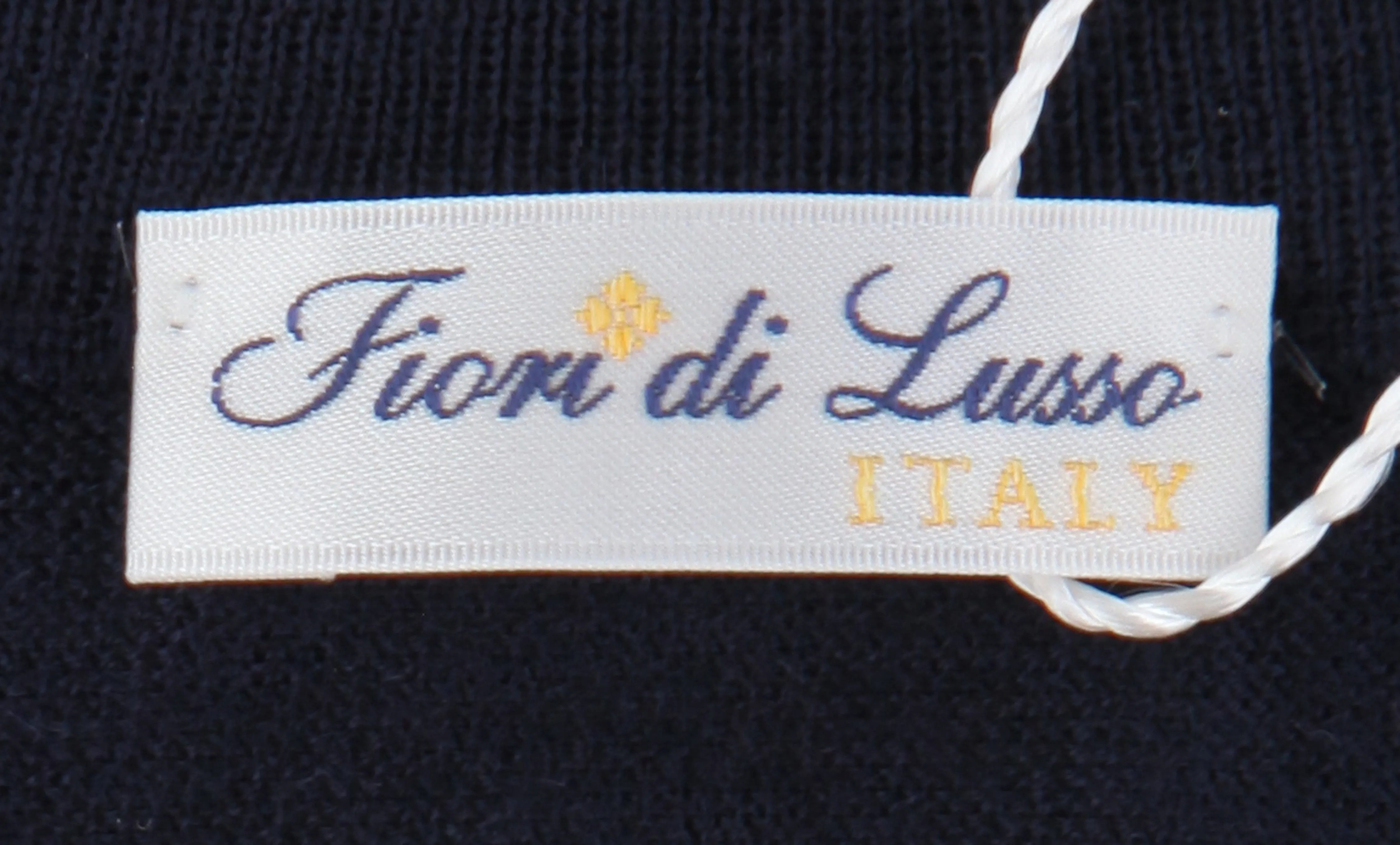 Fiori Di Lusso Navy Blue Crewneck Sweater