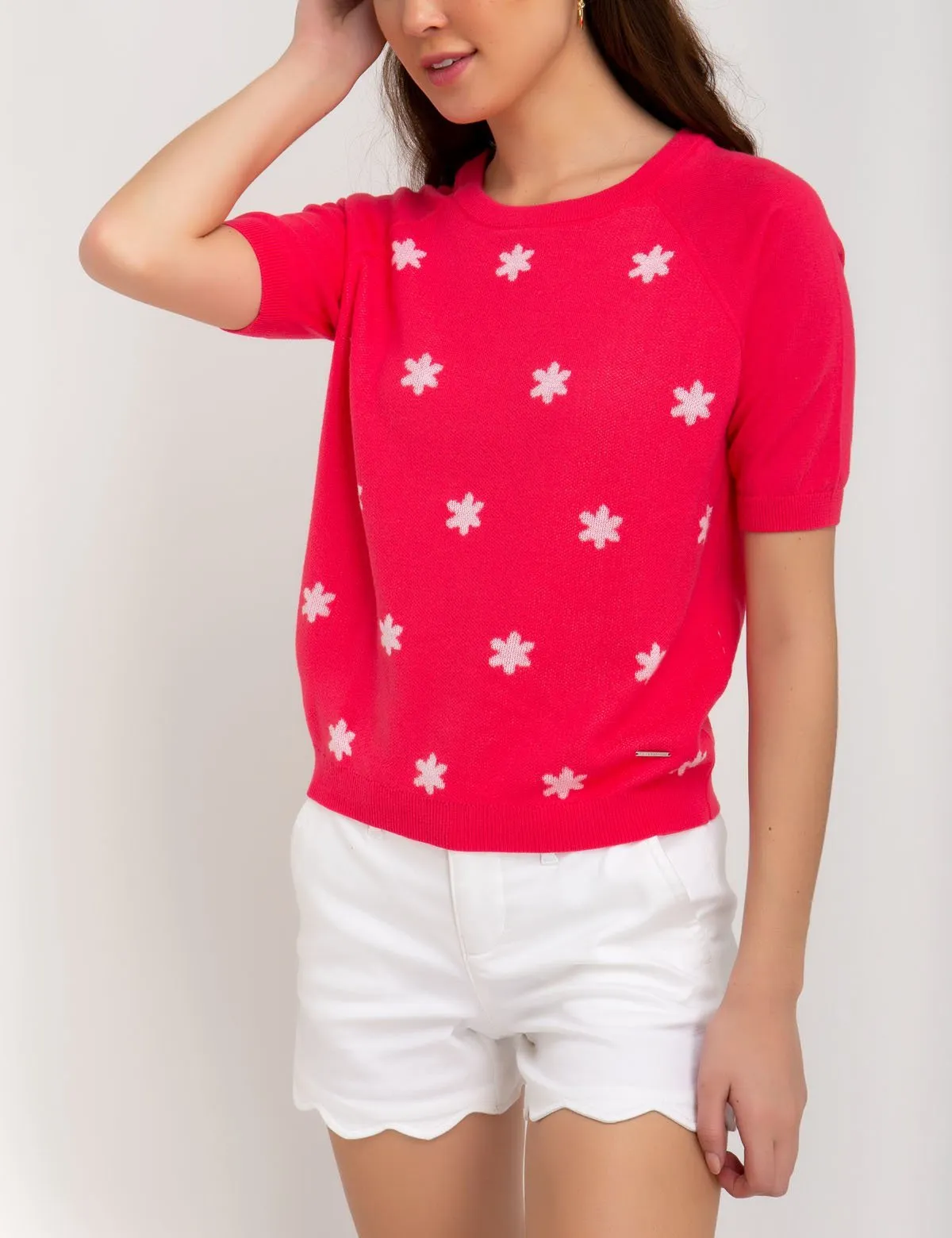FLORAL CREWNECK SWEATER