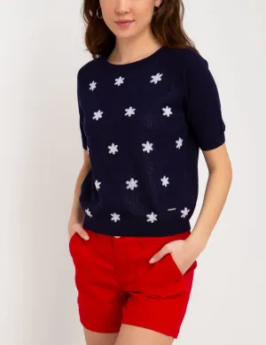 FLORAL CREWNECK SWEATER