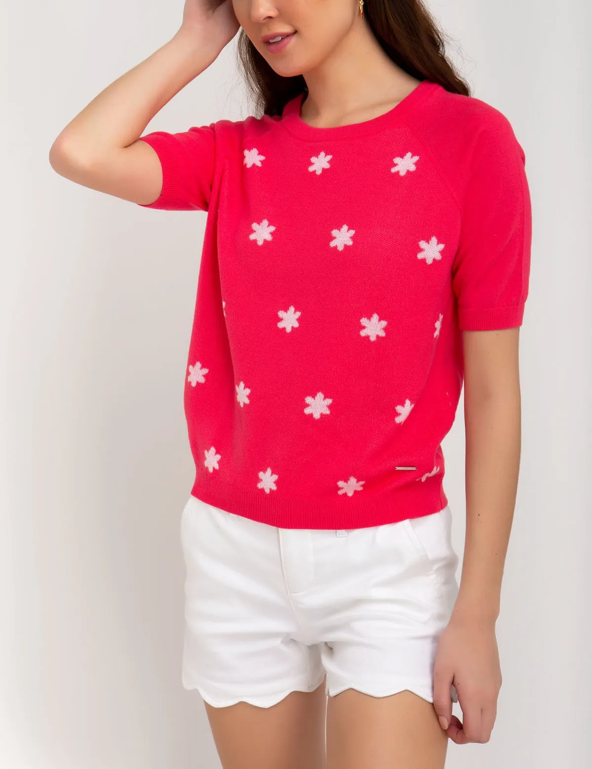 FLORAL CREWNECK SWEATER