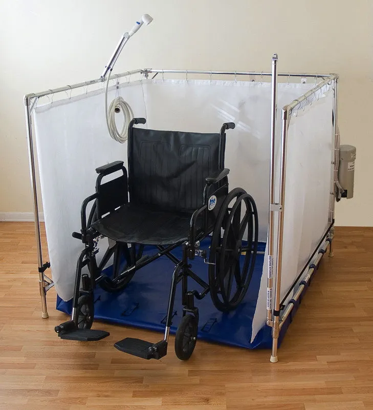 Fold Away Wheelchair Shower - Bariatric