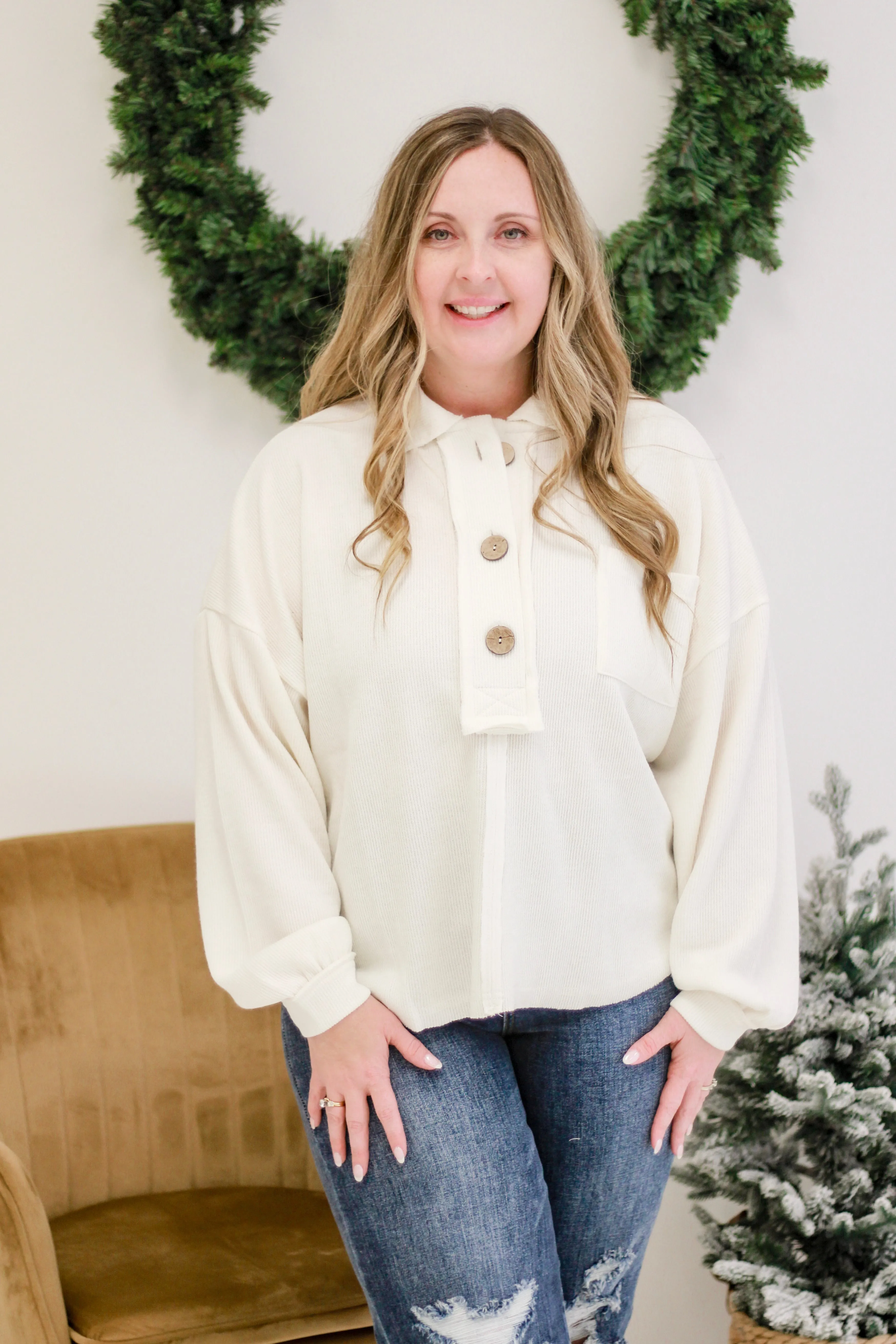 Found the One Cream Top