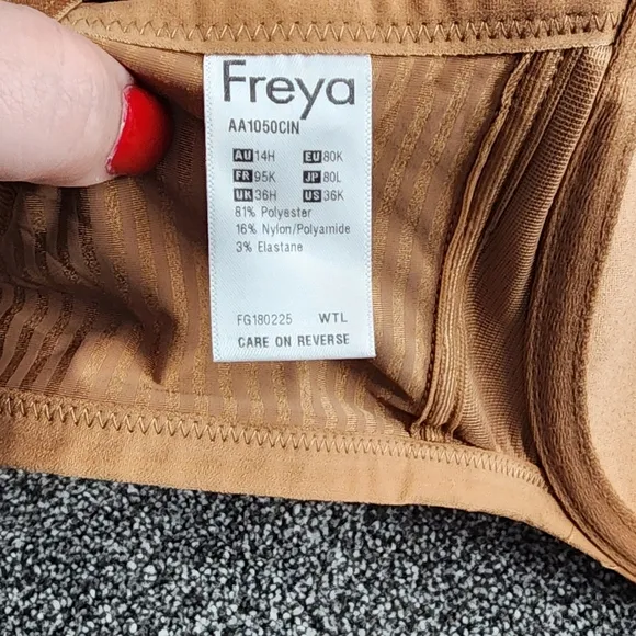 Freya Idol Balcony T-Shirt Bra Full Coverage Nude Bra US 36K