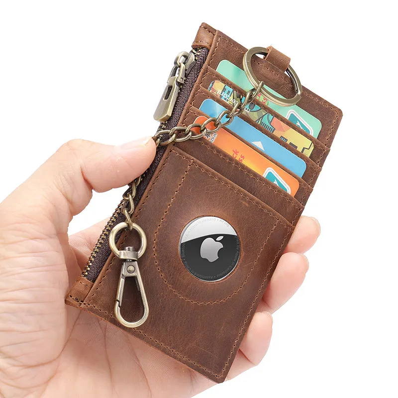 Full Grain Leather Long Wallet Leather Card Holder Wallet Vintage Leather Wallet For Mens